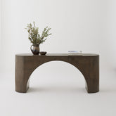 Nova Console Table, Micro Cement Finish